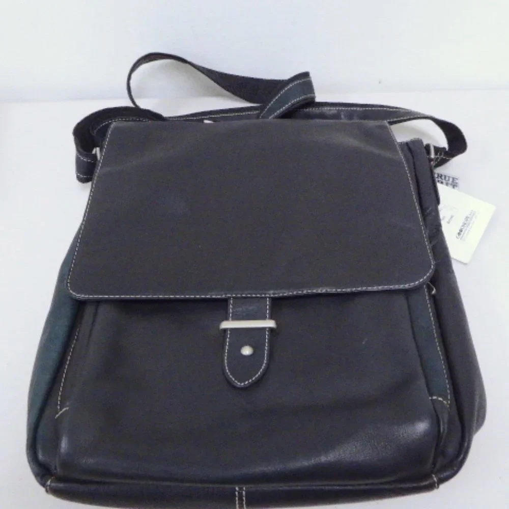 Bellino Paramount Pictures computer black leather bag messenger